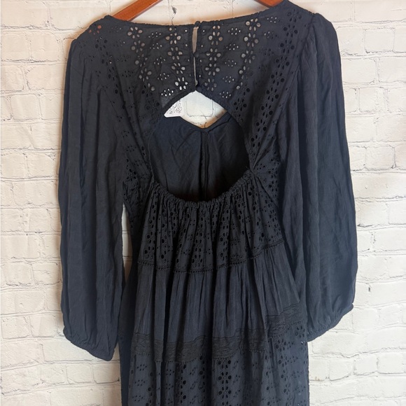 Free People Mockingbird Maxi Dress in Black NWT Size Small - Picture 9 of 16